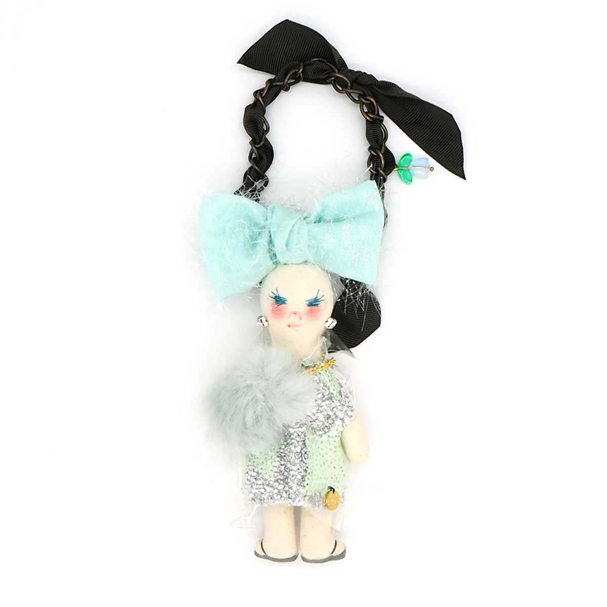 demodee Demodeeデモデ ドールチャーム チャーム ファー ビジュ ピンク