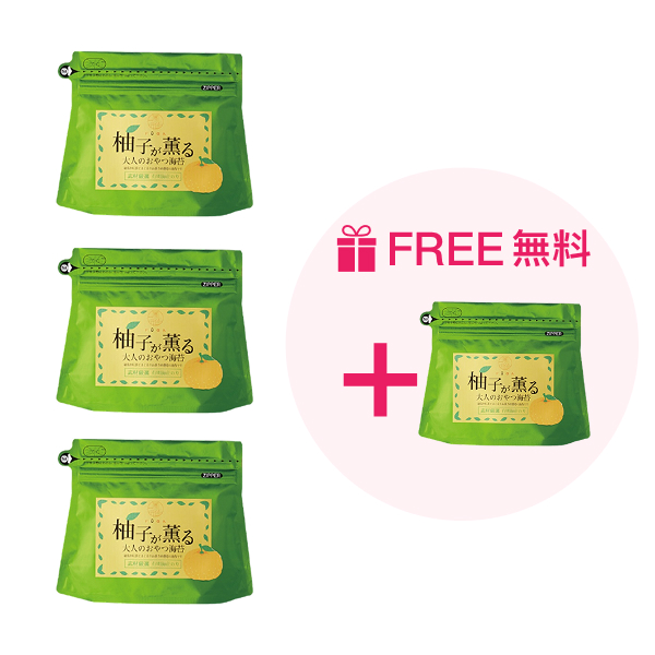 優惠套裝（買三送一） 風雅柚子海苔（熊本）