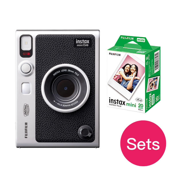 Film Set】instax mini Evo Cheki USB Type-C compatible [Black