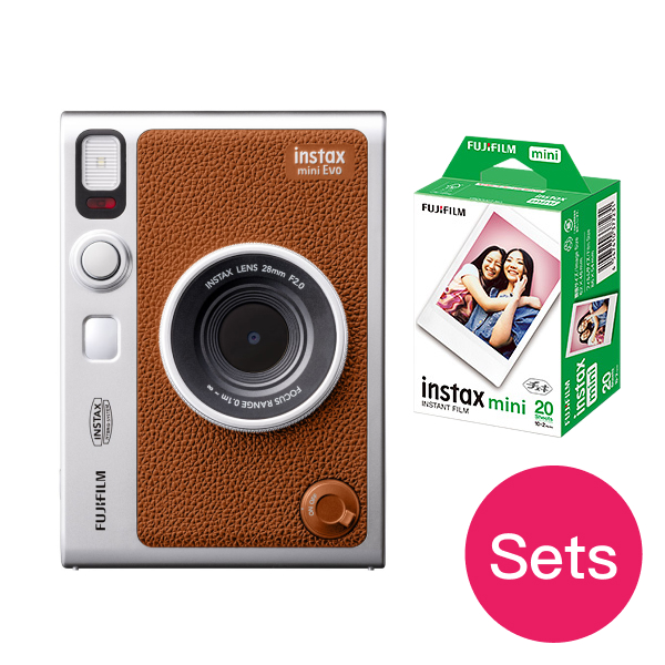 Film Set】instax mini Evo Cheki USB Type-C compatible [Black
