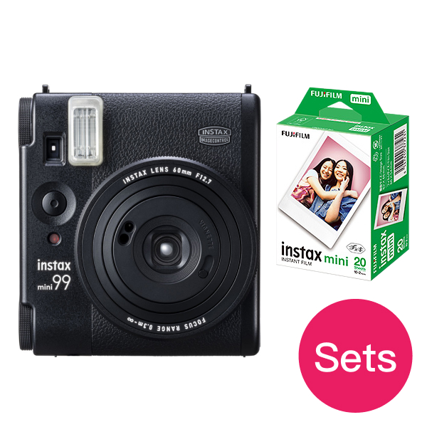 FUJIFILM Instax Mini Evo Hybrid Instant Camera - Brown, USB-C