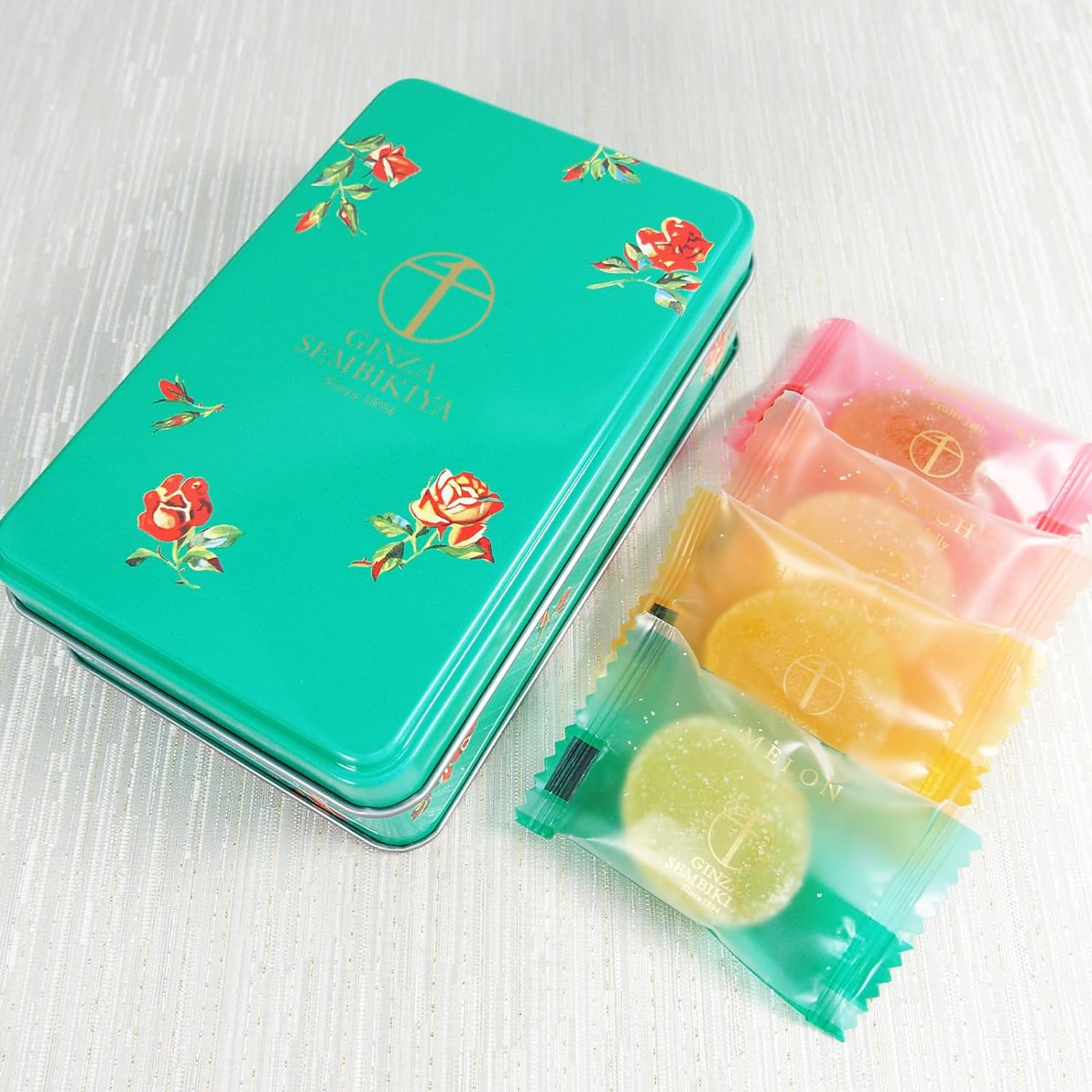 Bite-Sized Fruit Jelly in a Tin Case (GINZA SEMBIKIYA