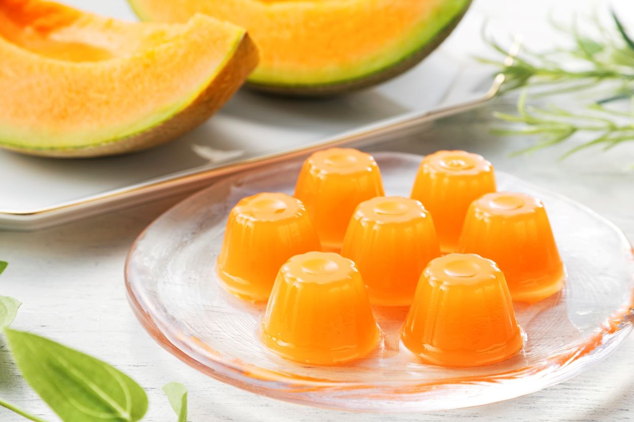 Bite-Sized Yubari Melon Jelly (15 pcs.)(Hokkaido) (Hokushinfoods