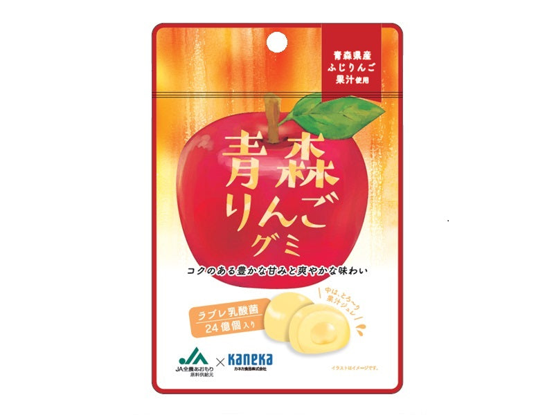 Aomori Apple Gummy Candy with Labre Lactic acid 40g (kaneka