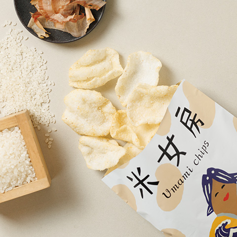 鰹魚味米脆片(40g袋裝)（栃木）