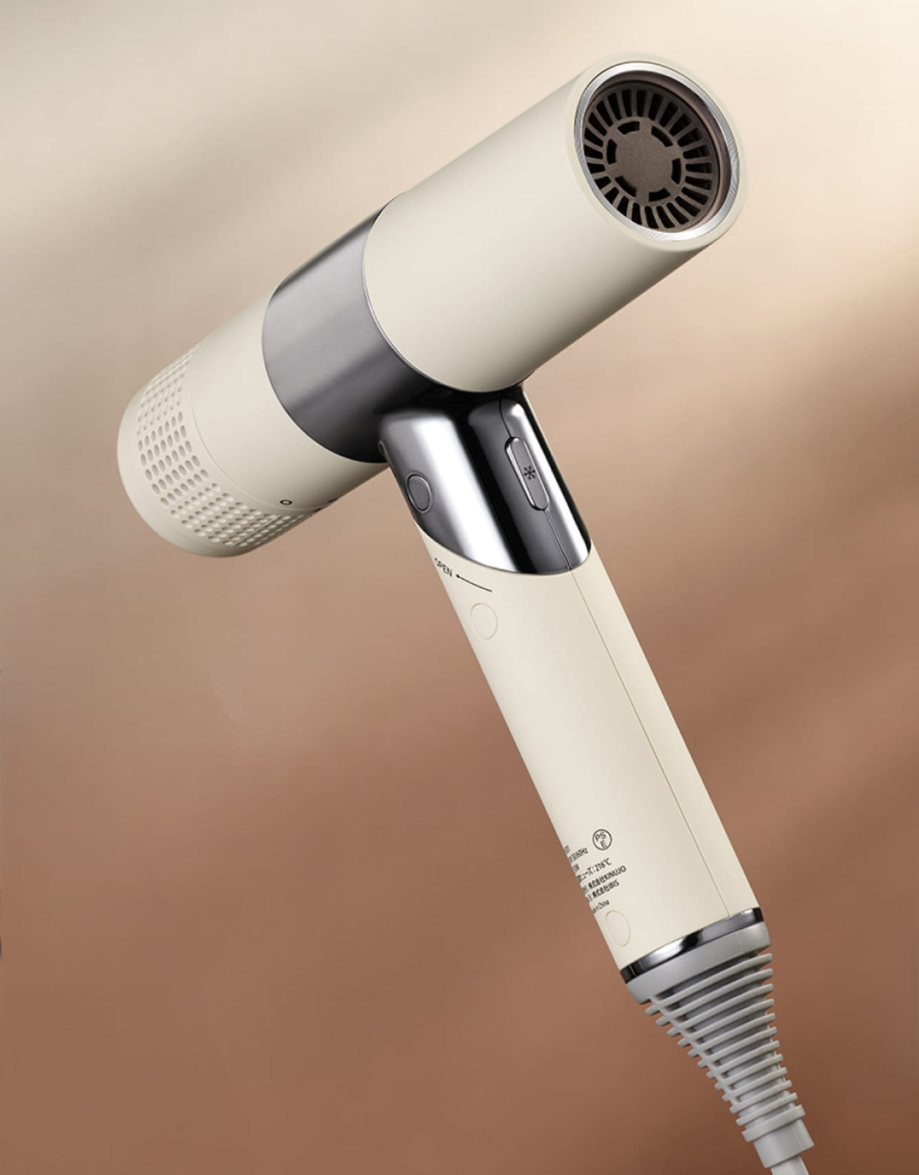 KINUJO ホワイト ヘアドライヤー　Hair Dryer KH301 KINUJO HairDryer ヘアドライヤー 絹女 White・Mocha KH301
