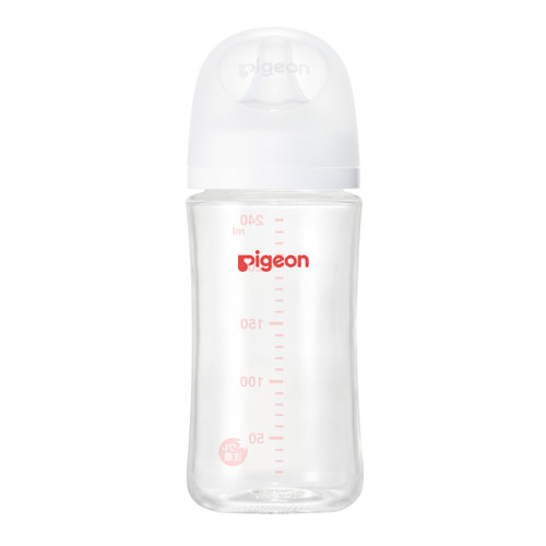 Bonyujikkan Baby Bottle (heat-resistant glass) 240ml, 3 months and