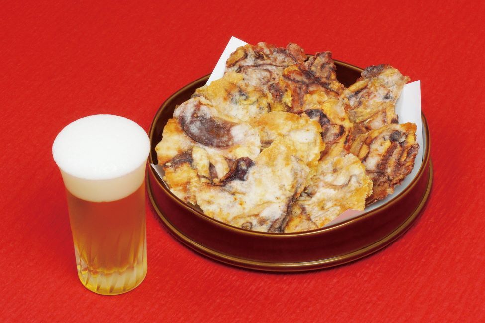 TAKO Karaage Senbei (Deep-Fried Octopus Crackers)(Fukui
