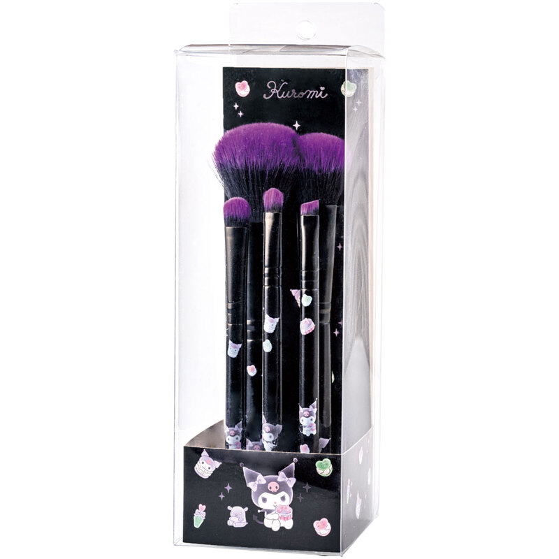 Set of 5 Kuromi Makeup Brushes (Sanrio) | WAmazing Shop