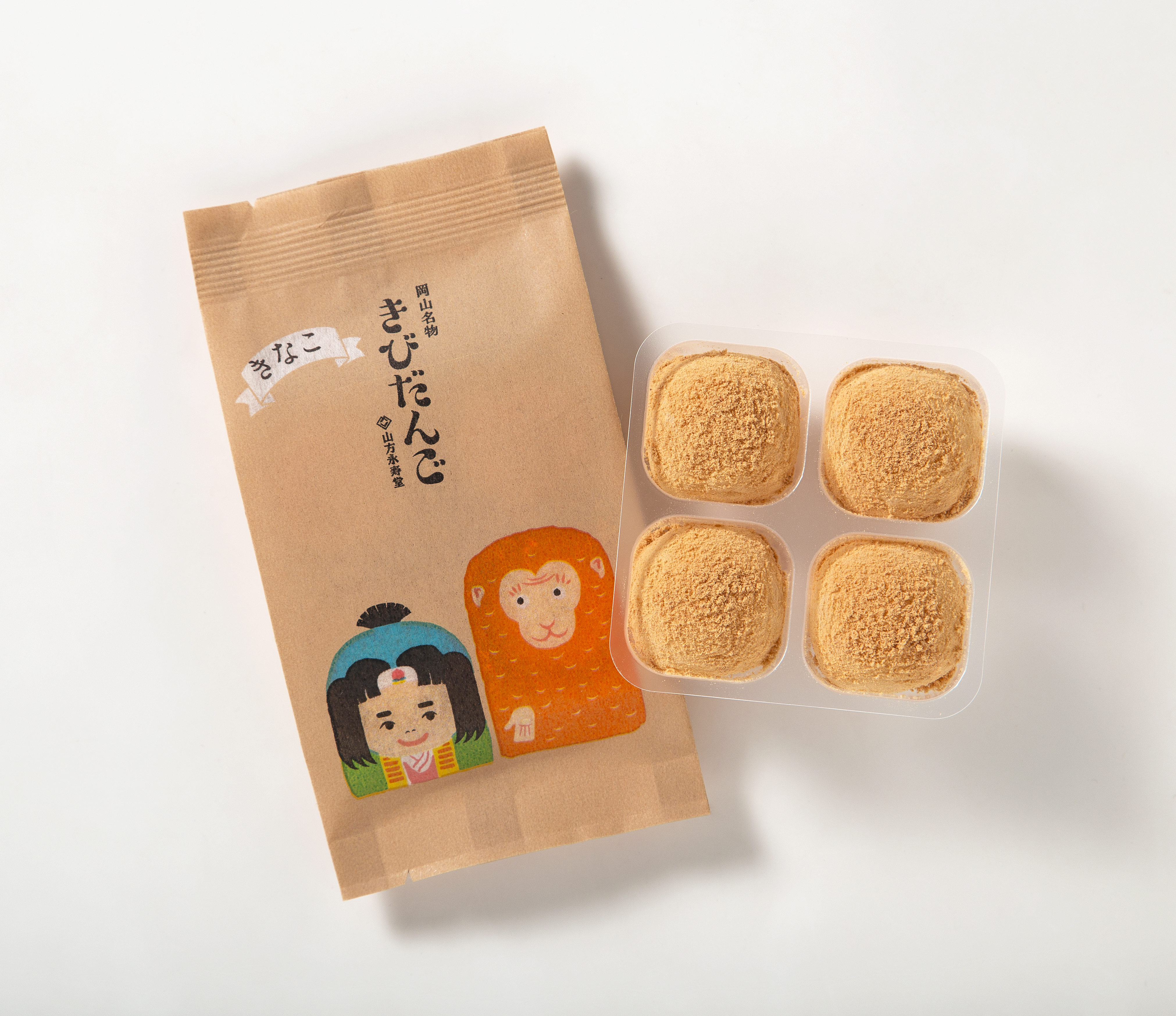 黃豆粉吉備糰子 4個（岡山）